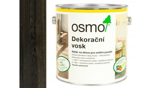 OSMO 3169 Černý Intenziv dekorační vosk 2,5l