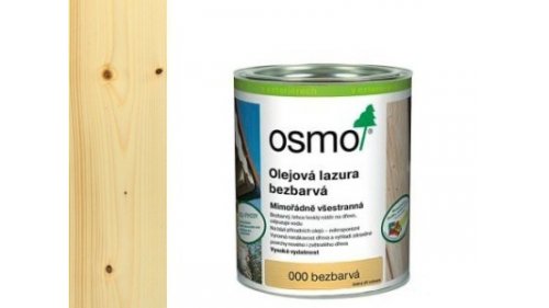 OSMO 000 bezbarvá olejová glazura lesklá 0,75l