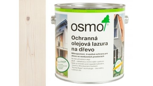 OSMO 900 Bílá olejová lazura polomat 2,5l