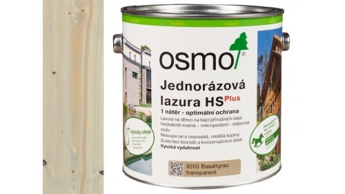 OSMO 9203 Bazaltově šedá HS Plus jednorázová lazura 2,5l