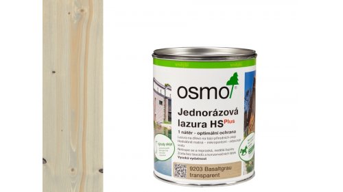 OSMO 9203 Bazaltově šedá HS Plus jednorázová lazura 0,75l