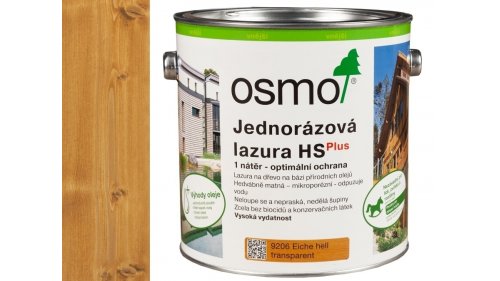 OSMO 9206 Dub světlý HS Plus jednorázová lazura 2,5l