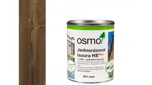 OSMO 9261 Ořech HS Plus jednorázová lazura 0,75l