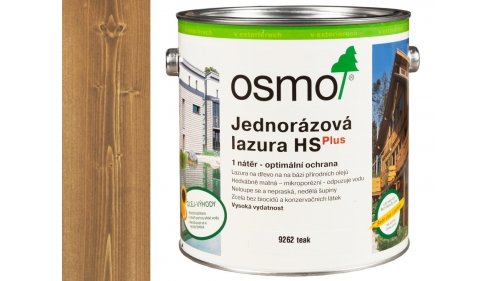 OSMO 9262 Teak HS Plus jednorázová lazura 2,5l