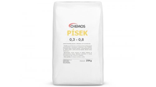 Chemos křemičitý písek 0,3 - 0,8 mm, 25 kg