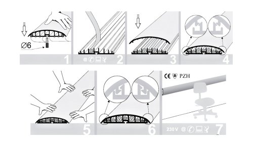 Návod na montáž lišty pro kabely Volta
