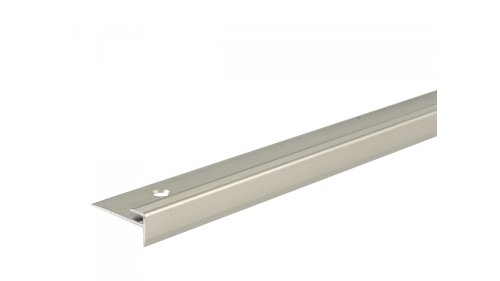 Schodová ukončovací lišta pro vinyl do 3 mm, Profilteam 28*12*1200 Inox E07