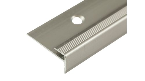 Schodová ukončovací lišta pro vinyl do 3 mm, Profilteam 28*12*1200 Inox E07