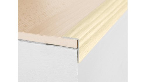 Schodová hrana pro obložení schodů do 8 mm, Profilteam 16*23*2700 Dub mocca E902