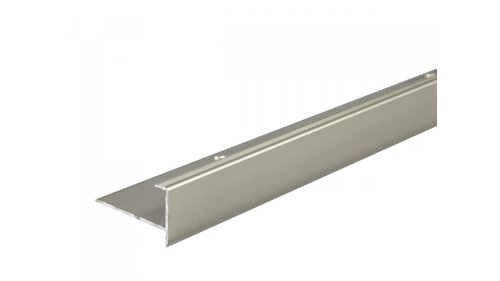 Schodový profil pro podlahy do 15,5 mm, Küberit 813 8*25*2500 Imitace nerezi F2