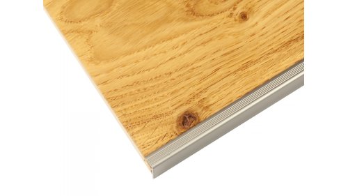 Schodový profil pro podlahy do 15,5 mm, Küberit 813 8*25*2500 Imitace nerezi F2