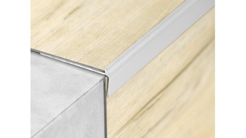Schodová lišta pro vinyl do 3 mm, Küberit 862, 48*44*2500 Stříbrná F4
