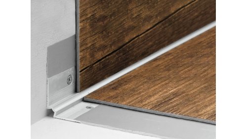 Schodová lišta vnitřní pro obložení schodů vinylem do 3 mm, Küberit 871 IW 29*29*2500 Stříbrná F4