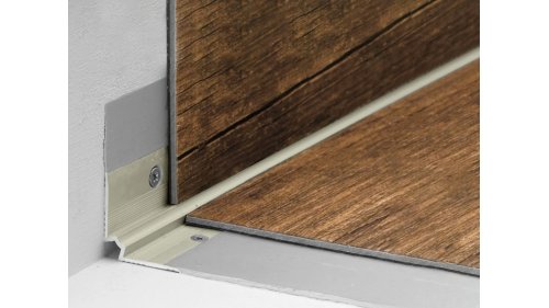 Schodová lišta vnitřní pro obložení schodů vinylem do 3 mm, Küberit 871 IW 29*29*2500 Imitace nerezi F2
