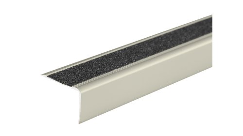 Schodová hrana šroubovací protiskluzná Profilteam 41*27*1200 Inox E07
