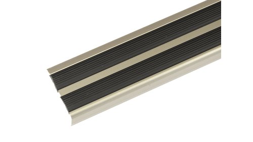 Schodová hrana protiskluzná Profilteam 36*20*2700 Inox E71