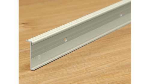 Schodový profil pro obložení schodů Küberit 845 do 3 mm Imitace nerezi F2