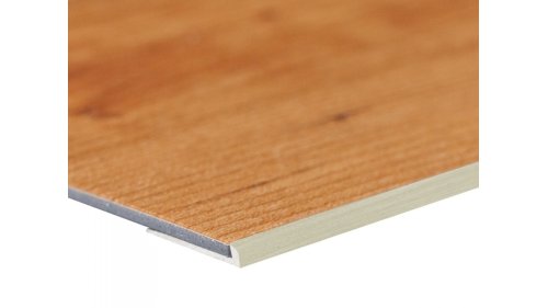 Ukončovací lišta pro vinyl do 5 mm, Küberit 359, 2500 mm, Imitace nerezi F2