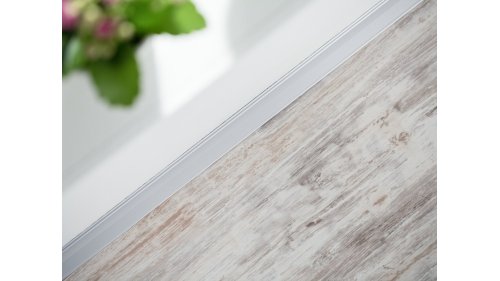 Ukončovací lišta pro podlahy u stěny Küberit 369 SK 20*15*2700 Stříbrná F4