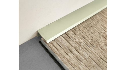 Ukončovací lišta pro podlahy u stěny Küberit 238 U 15*8,5*2700 Imitace nerezi F2G