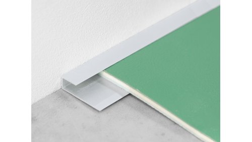Ukončovací lišta pro podlahy 7-8,5 mm, Küberit 010, 13*2700 Stříbrná F4
