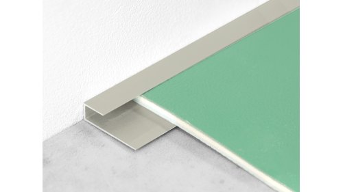 Ukončovací lišta pro podlahy 7-8,5 mm, Küberit 010, 13*2700 Imitace nerezi F2