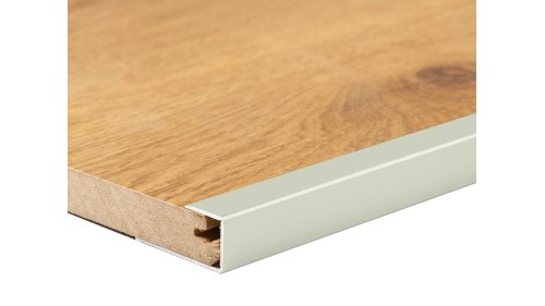 Ukončovací lišta pro podlahy 7-8,5 mm, Küberit 010, 13*2700 Imitace nerezi F2