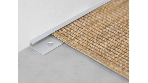 Ukončovací lišta pro podlahy 9-10,5 mm, Küberit 012, 13*2700 Stříbrná F4