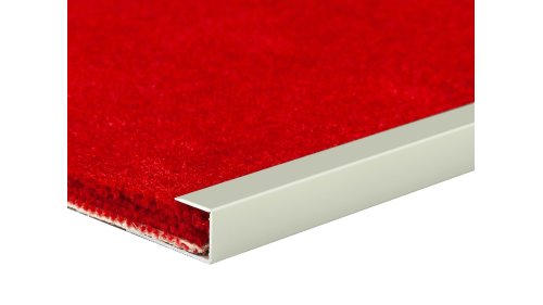 Ukončovací lišta pro podlahy 9-10,5 mm, Küberit 012, 13*2700 Imitace nerezi F2