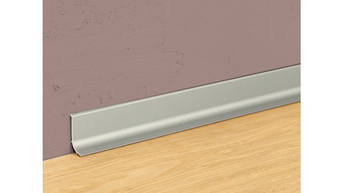 Hliníková soklová lišta samolepící, Profilteam Q63, 40*2700 Inox E07