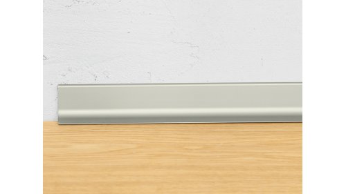 Hliníková soklová lišta samolepící, Profilteam Q63, 40*2700 Inox E07