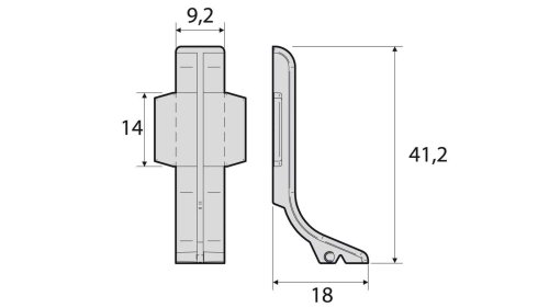 Spojka pro soklovou lištu Profilteam Q63 Inox
