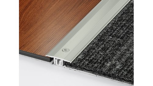 Přechodová lišta Küberit 378 25*2700 Imitace nerezi F2