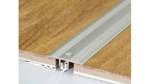 Přechodová lišta Küberit 378 25*2700 Imitace nerezi F2