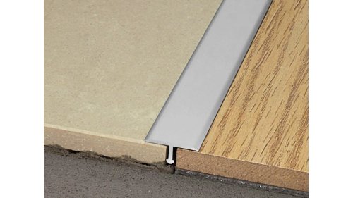 Přechodová lišta T Küberit 289 plochá 14*2500 Stříbrná F4