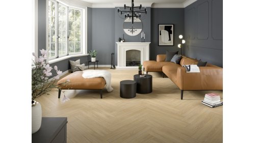 Laminátová podlaha Egger NatureSense Herringbone Dub Casella přírodní EL2152HB