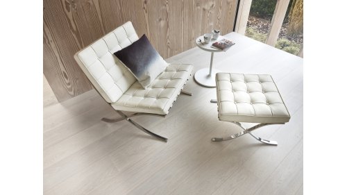Boen Dub Andante White dřevěná podlaha bílý super matný lak 209*2200