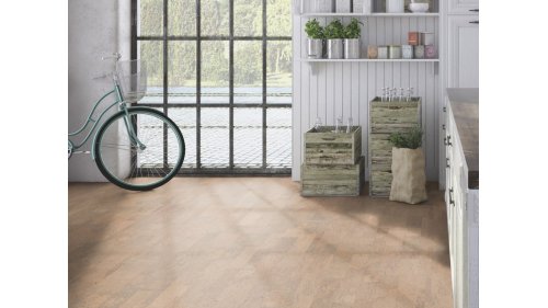 Korková podlaha lepená Premier Cork Parketa krémová 600*300