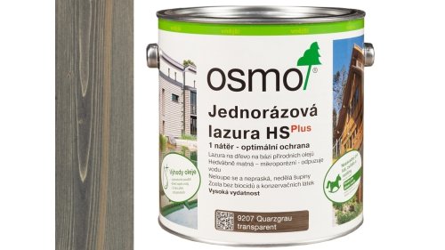 OSMO 9207 Křeměnně šedá HS Plus jednorázová lazura 2,5l