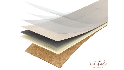 Skladba vinylové hybridní podlahy COREtec the Essentials