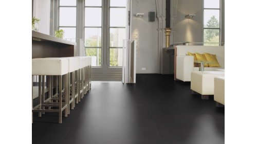 Vinylová podlaha lepená Wineo 800 Tile L Solid Black - 23,38 m²