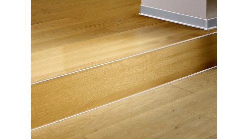 Schodová lišta pro obložení schodů do 3 mm Küberit 871 EB – stříbrná F4 – 39 × 2500 mm