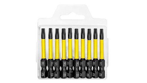 Impaktní nárazové bity 50 mm / TX20 – 10 ks – MEX-TOOLS Hobby