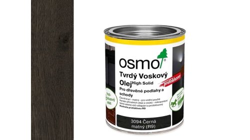 Osmo Tvrdý voskový olej 3094 protiskluzový R9 černý mat 0,75 l