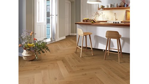 Dřevěná podlaha Arbor Dune HB Herringbone – olej, 10,5 × 137 × 790 mm, V4