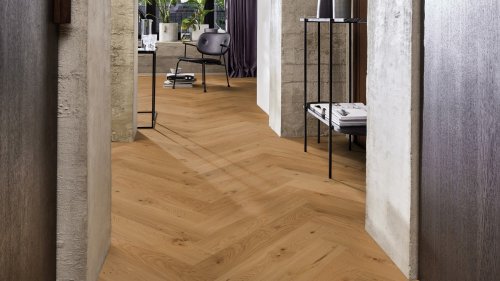 Dřevěná podlaha Arbor Dune HB Herringbone – olej, 10,5 × 137 × 790 mm, V4