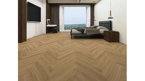 Vinylová podlaha lepená Aspecta Contours Herringbone GD55 Macadamia