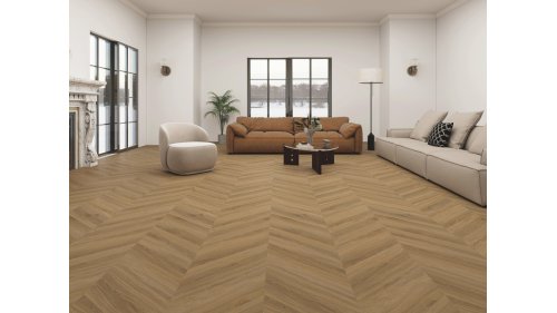 Vinylová plovoucí podlaha Aspecta Contour Isocore IC55 Chevron S Macadamia