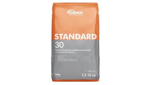 Samonivelační stěrka CHEMOS Standard 30 – 1–20 mm, 25 kg