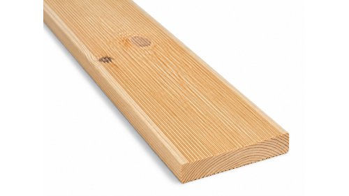 Terasové prkno Borovice finská jemná drážka 28 × 145 × 4200 mm